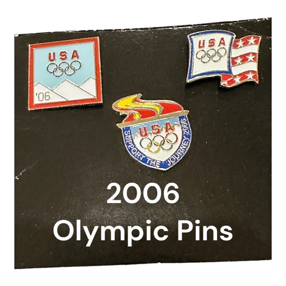 2006 Olympic pins 3 total excellent condition